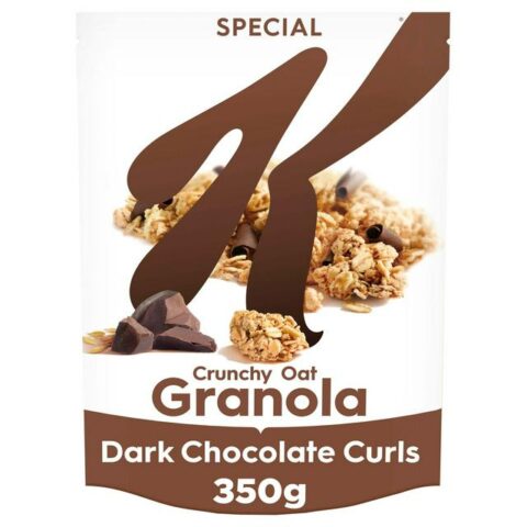 Kellogg's Crunchy Oat Granola Dark Chocolate Curls 350g
