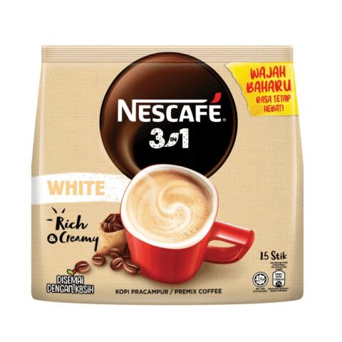 Nescafe 3 in 1 White Rich & Creamy 15 sticks 480g