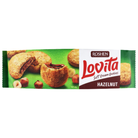 Roshen Lovita Soft Cream Cookies Huzelnut 127g