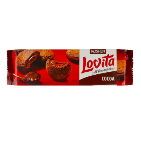 Roshen Lovita Soft Cream Cookies Cocoa 127g