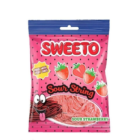 Sweeto Sour String Strawberry 80g