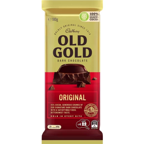 Cadbury Old Gold Dark Chocolate Original 180g