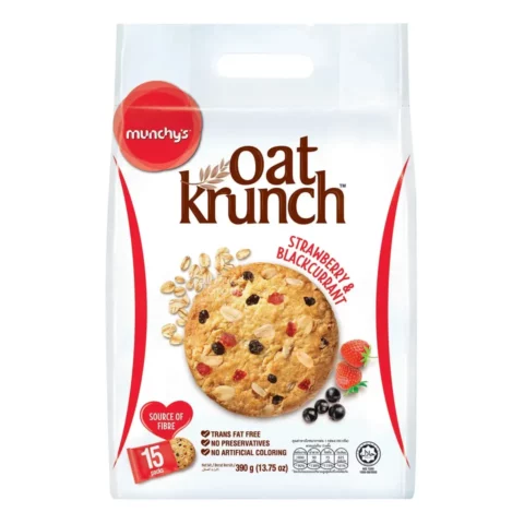 Munchy's Oat Krunch Strawberry & Blackcurrant 390g