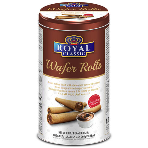 Royal Classic Wafer Rolls Chocolate 300g