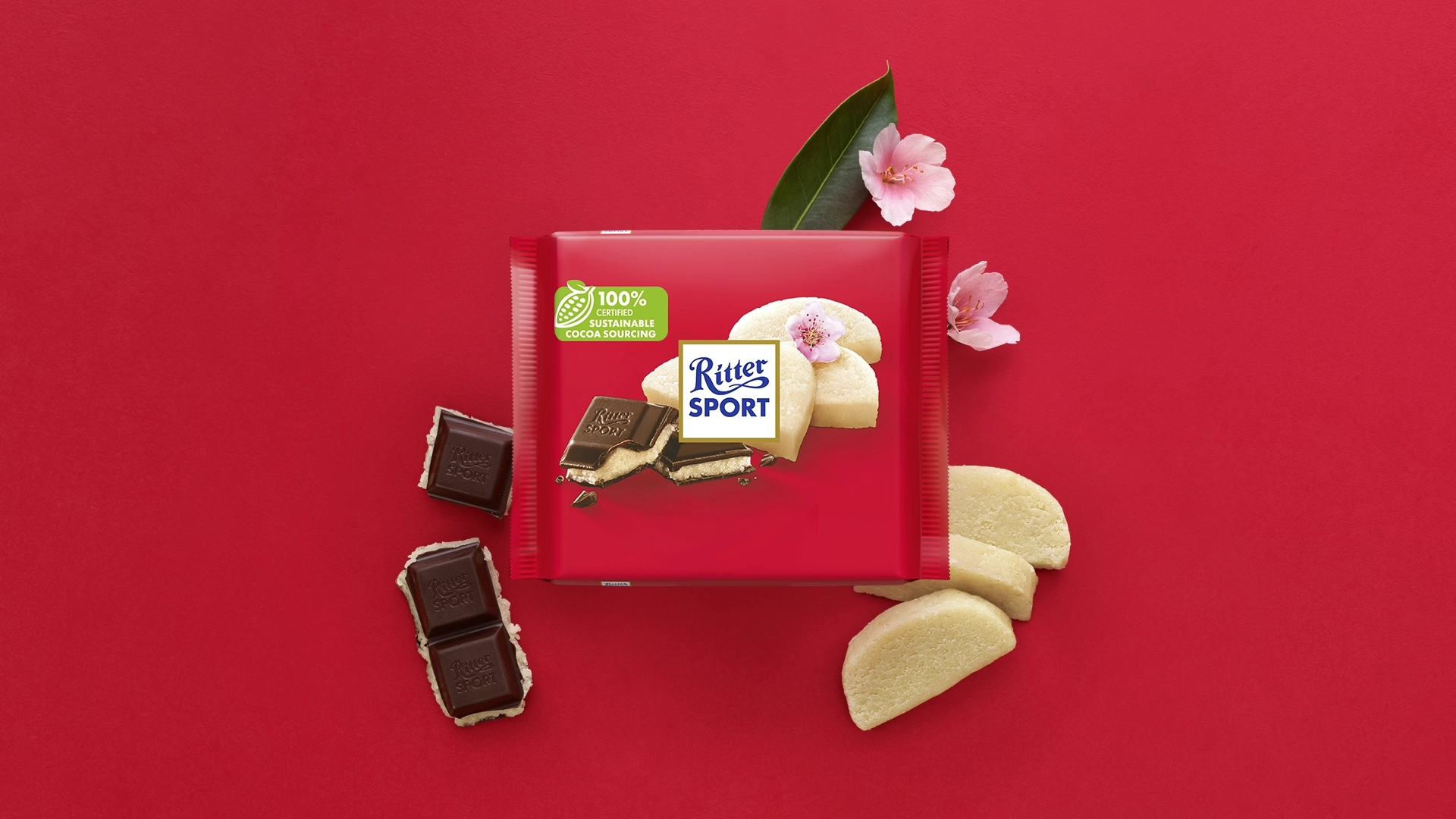 Ritter Sport Dark Chocolate with Marzipan 100g