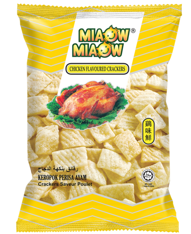 Miaow Miaow Chicken Flavored Crackers 60g