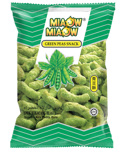 Miaow Miaow Green Peas Snack 150g