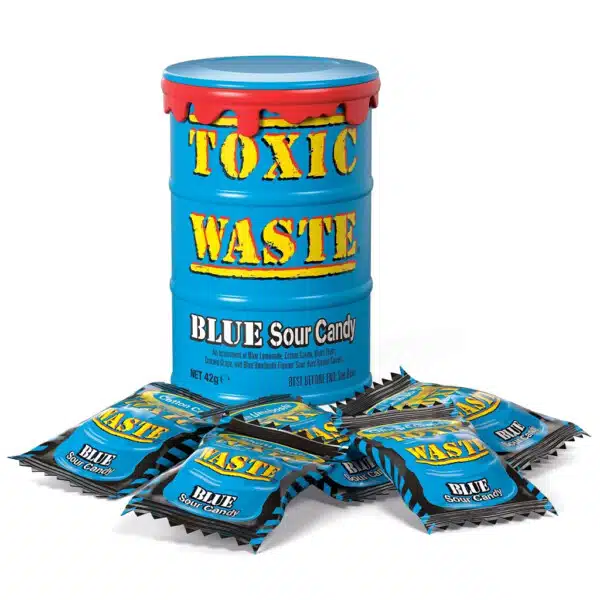 Toxic Waste Blue Sour Candy Drum 42G